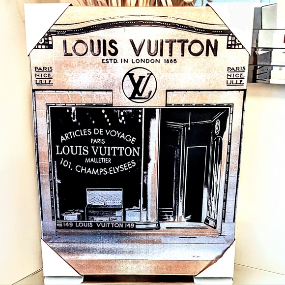 Metallic Sheen LOUIS VUITTON Storefront Luxe Art Print - Picture 1 of 1